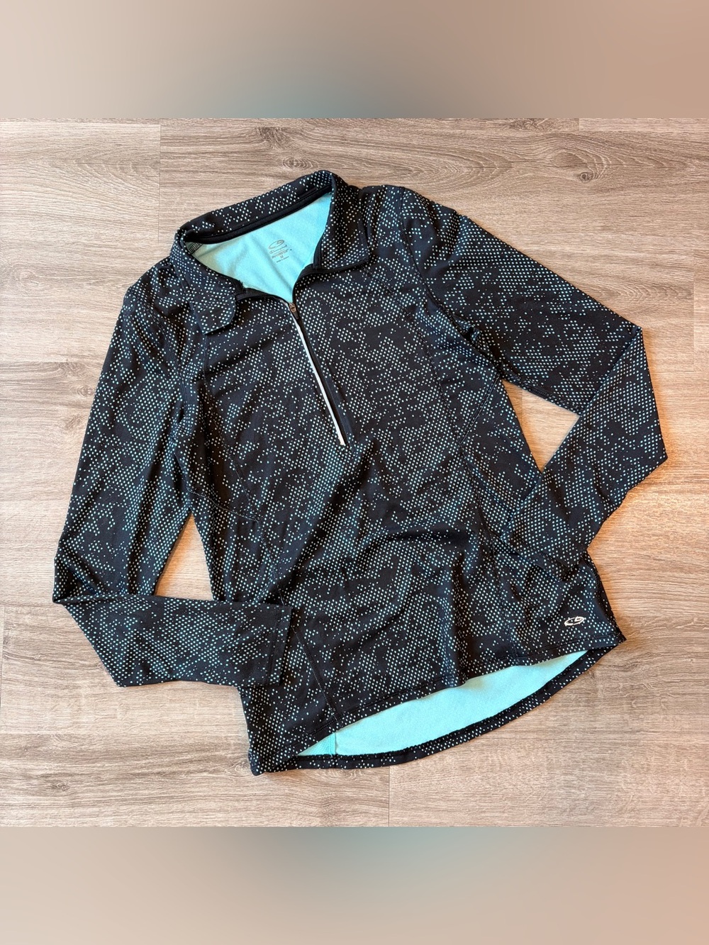 C9 by Champion blue/black half zip pullover